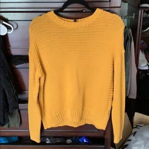Mustard yellow h&m sweater size small gently worn
